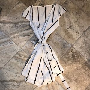 White open chest romper